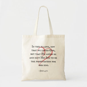 This is Love Scripture Tote Bag