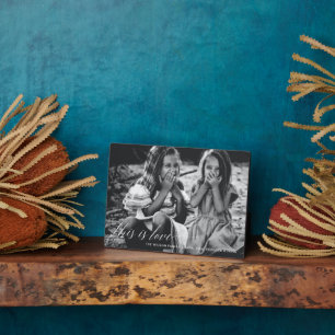 This is love Simple Script Photo Valentines Plaque