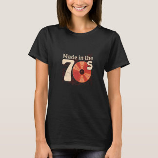 This Is Made In The 70's Sounds Vinyl Records   T-Shirt