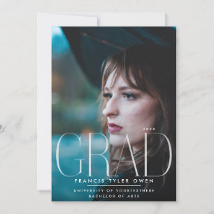 This Is Me   Modern GRAD Fade Text   Photo Announcement