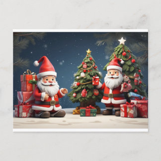 this is Merry Christmas design and happy holiday  Postcard