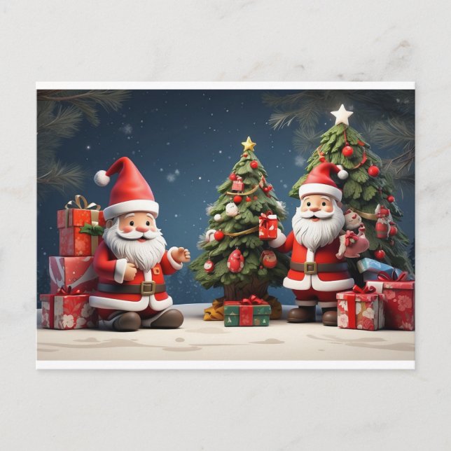 this is Merry Christmas design and happy holiday  Postcard (Front)