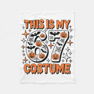 This Is My 67 Costume 6 7 Meme Gen Alpha Halloween Fleece Blanket