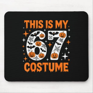 This Is My 67 Costume 6 7 Meme Gen Alpha Halloween Mouse Pad