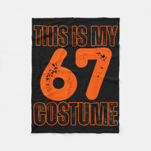 This Is My 67 Costume Funny Meme Boys Kids 67 Meme Fleece Blanket