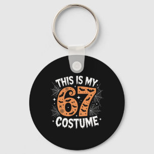 This Is My 67 Costume Lazy Brainrot Meme 67 Funny  Keychain