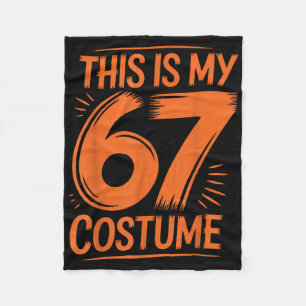 This Is My 67 Costume Meme Six Seven Boys Kids Men Fleece Blanket