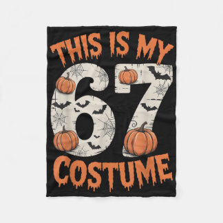 This Is My 67 Halloweem Costume  Fleece Blanket