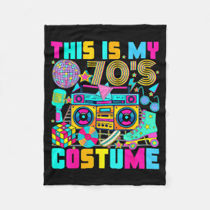 This Is My 70s Costume 1970s Party 70's Outfit Men Fleece Blanket