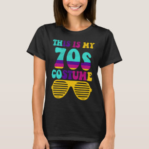 This is My 70s Costume 70s Vibes Party Peace Hallo T-Shirt
