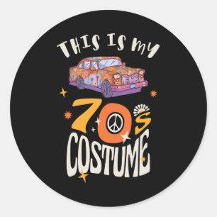 This is my 70s Costume Classic Round Sticker
