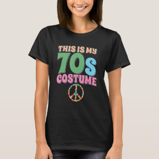 This Is My 70s Costume Groovy Peace Halloween Tee
