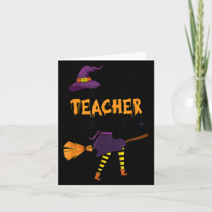 This Is My Awesome Teacher Costume Halloween Funny Card