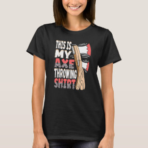 This Is My Axe Throwing Leopard Axe Hatchet Throwe T-Shirt