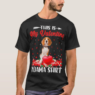 This Is My Beagle Dog Valentines Hearts Puppy Love T-Shirt