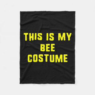 This Is My Bee Costume Halloween Funny Easy Kids A Fleece Blanket