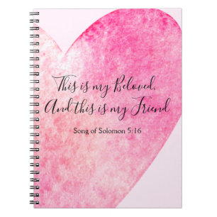 This is my Beloved and This is my Friend Notebook