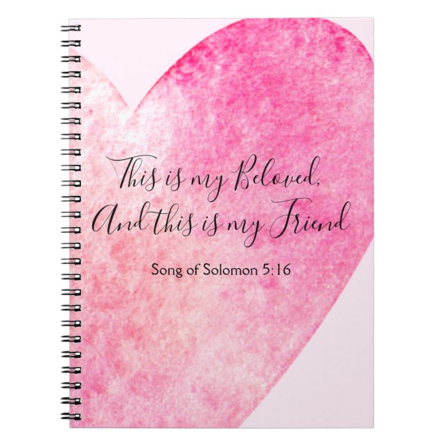 This is my Beloved and This is my Friend Notebook (Front)