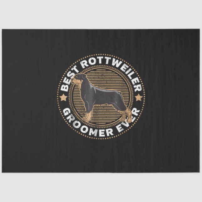 This is my best rottweiler tissue paper (Front)