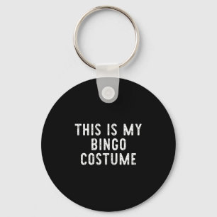 This Is My Bingo Costume Halloween Funny Easy Kids Keychain