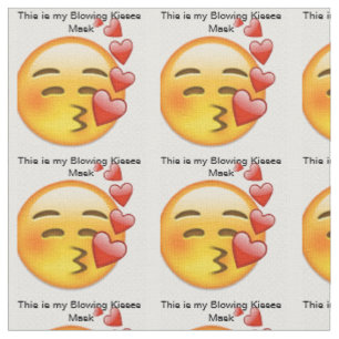 This is My Blowing Kisses Mask Fabric
