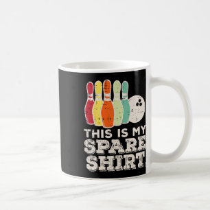 This Is My Bowling Spare Shirt Retro Bowler Men Wo Coffee Mug