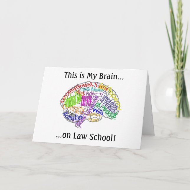 This is my brain...Law School Card (Front)