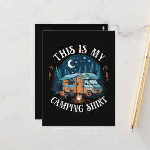 This Is My Camping Hiking Funny Camper Postcard