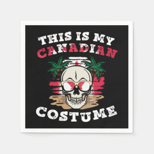 This is my Canadian Halloween Costume Funny Napkin