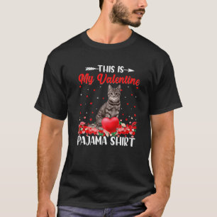 This Is My Cat Kitty Valentines Hearts Kitten Love T-Shirt