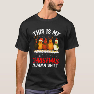 This is My Chicken Christmas Pajama Shirt Chickmas