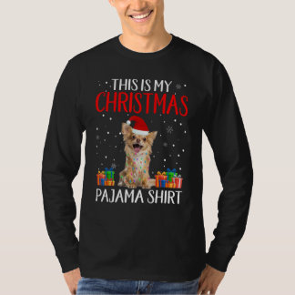 This Is My Chihuahua Dog Christmas Pajama Santa Li T-Shirt