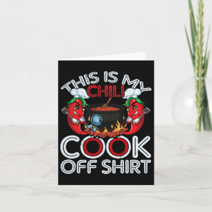 This Is My Chili Cook Off Shirt Mexican Food Cinco Card