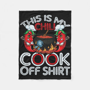 This Is My Chili Cook Off Shirt Mexican Food Cinco Fleece Blanket