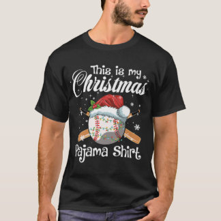 This Is My Christmas Baseball Pajama Gift For Boys T-Shirt