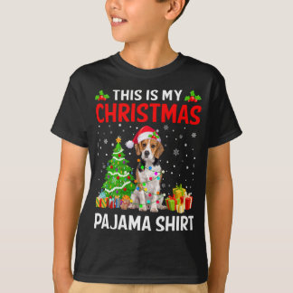 This Is My Christmas Beagle Dog Pajama Xmas Lights T-Shirt