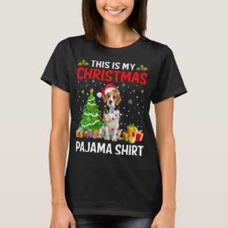 This Is My Christmas Beagle Dog Pajama Xmas Lights T-Shirt