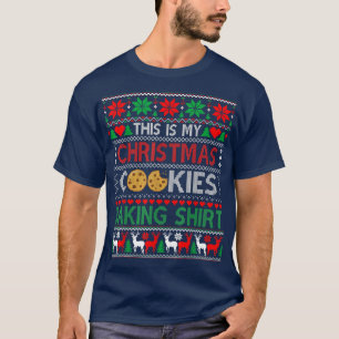 This Is My Christmas Cookie Baking Baker Xmas Paja T-Shirt