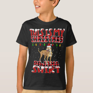 This Is My Christmas Funny Greyhound Dog Family Ma T-Shirt