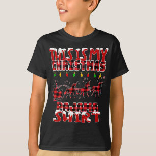 This Is My Christmas Funny Santa Reindeer Unicorn  T-Shirt