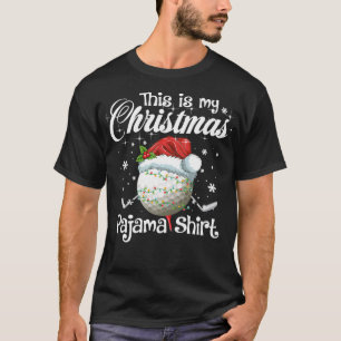 This Is My Christmas Golf Pajama Gift Golfer Boys T-Shirt