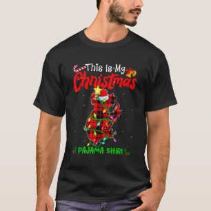 This Is My Christmas Koala Pajama  Buffalo Plaid T-Shirt