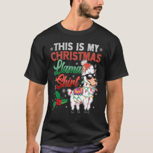 This Is My Christmas Llama   Llama Christmas T-Shirt