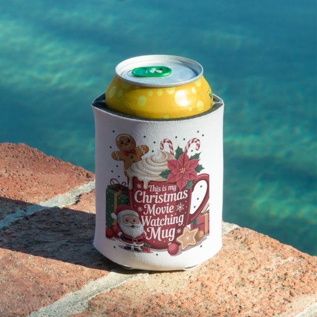 This is My Christmas Movie Watching Mug Xmas Can Cooler (In Situ Pool)