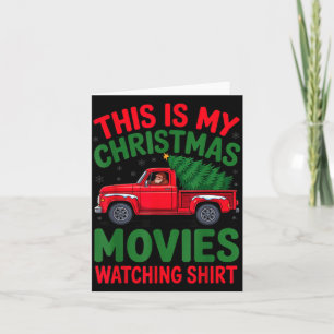 This Is My Christmas Movie Watching Shirt Bigfoot  Card