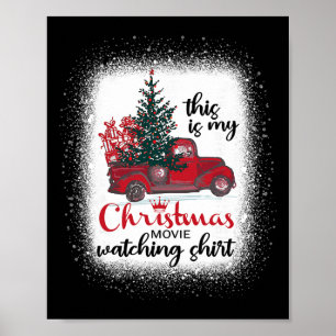 This Is My Christmas Movie Watching Shirt Vintage Poster