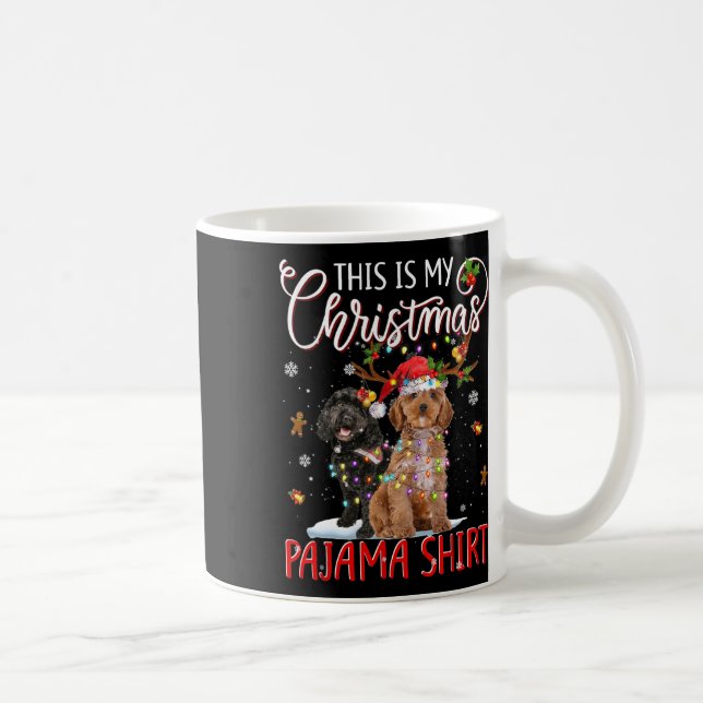 This Is My Christmas Pajama Apoo Christmas Lights  Coffee Mug (Right)