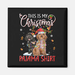This Is My Christmas Pajama Apoo Christmas Lights  Magnet