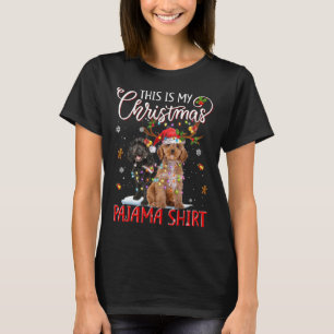 This Is My Christmas Pajama Apoo Christmas Lights  T-Shirt