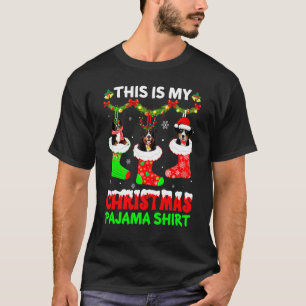 This Is My Christmas Pajama Bernese Mountain Dog P T-Shirt